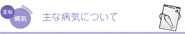 主な病気について